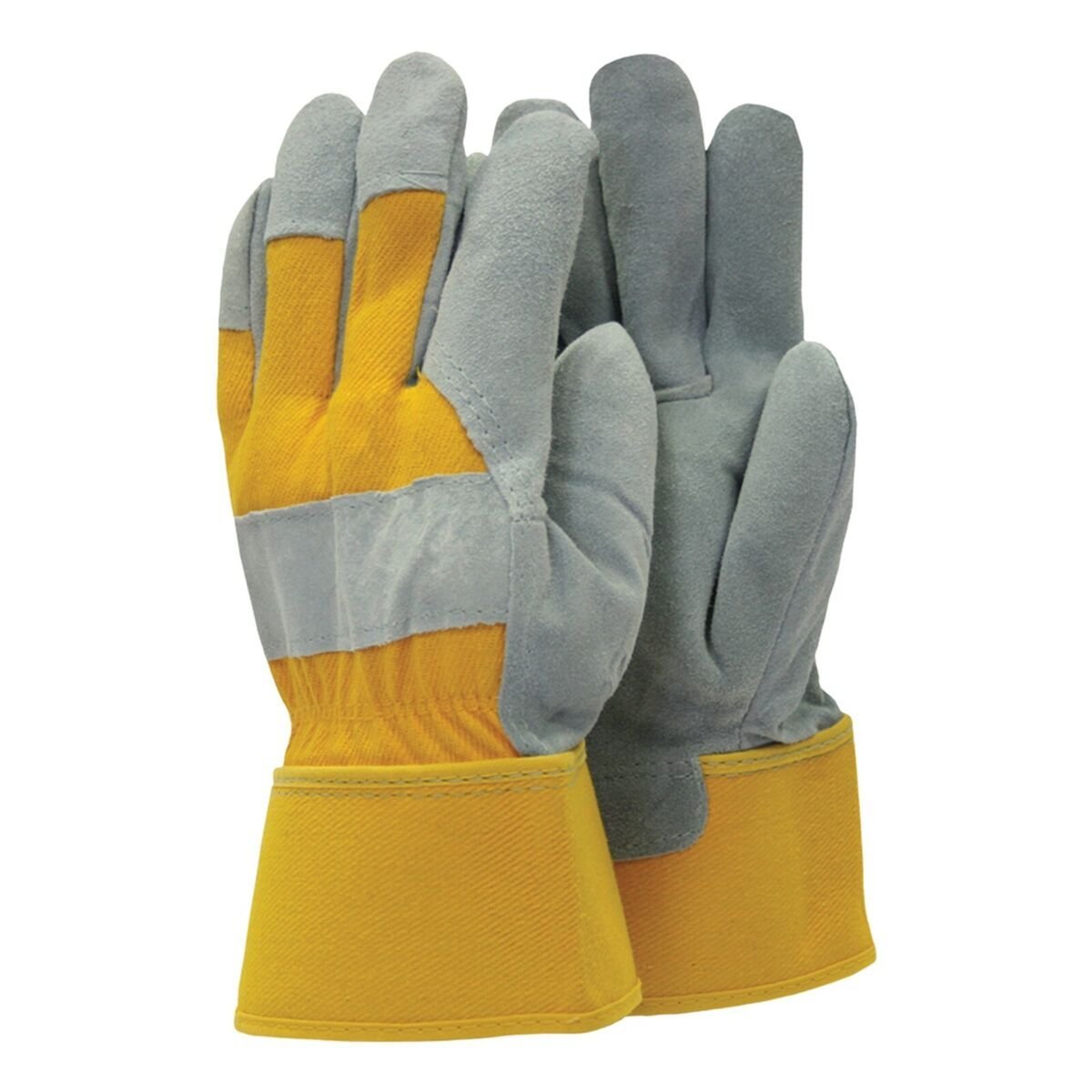 Leather Rigger Gloves (Yellow + Grey)