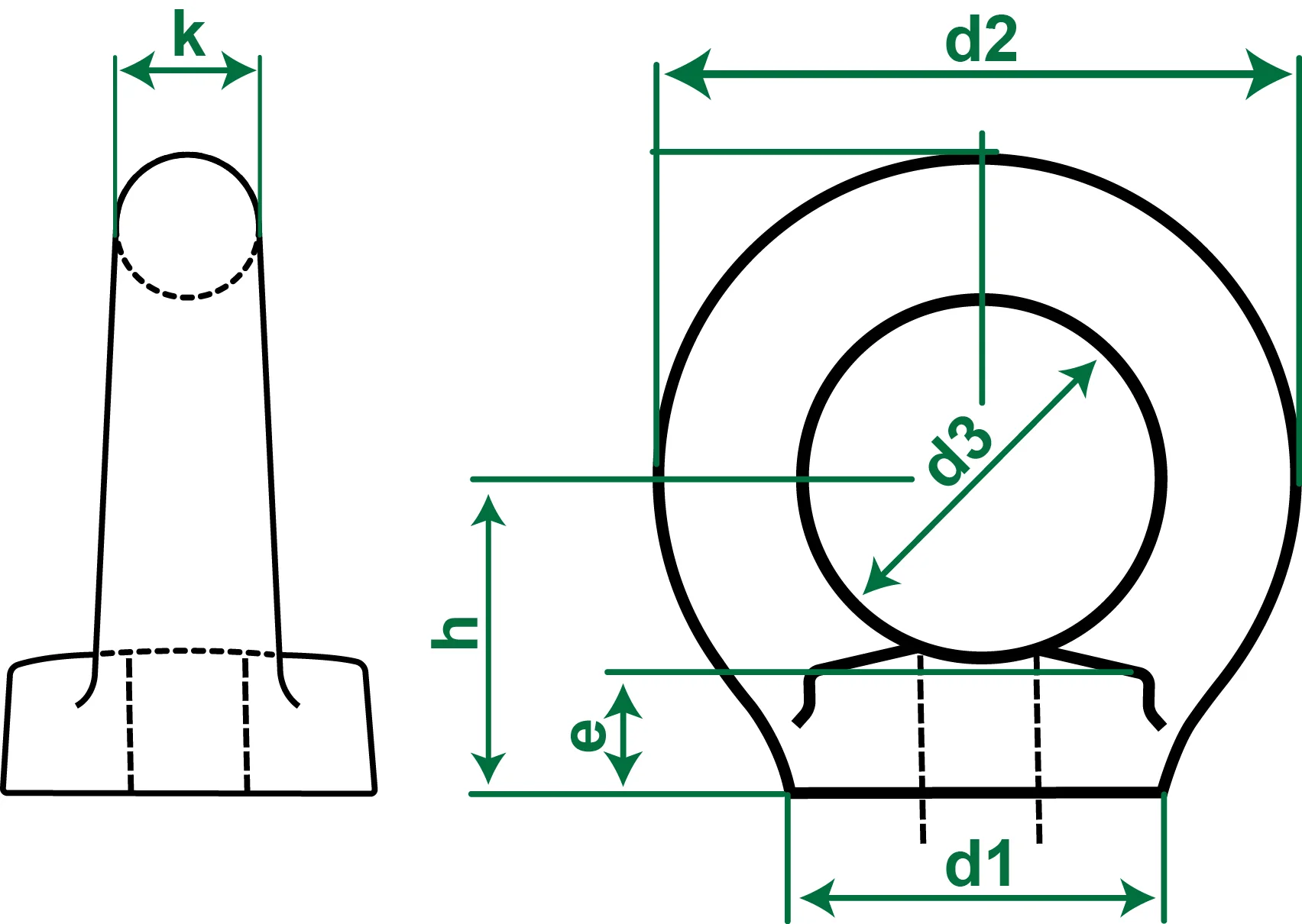 Galvanized eye bolt 580 - Image 2