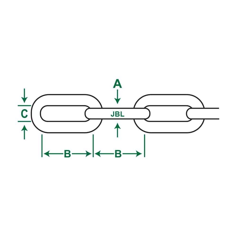 Long link chain made of 316 stainless steel - Image 2