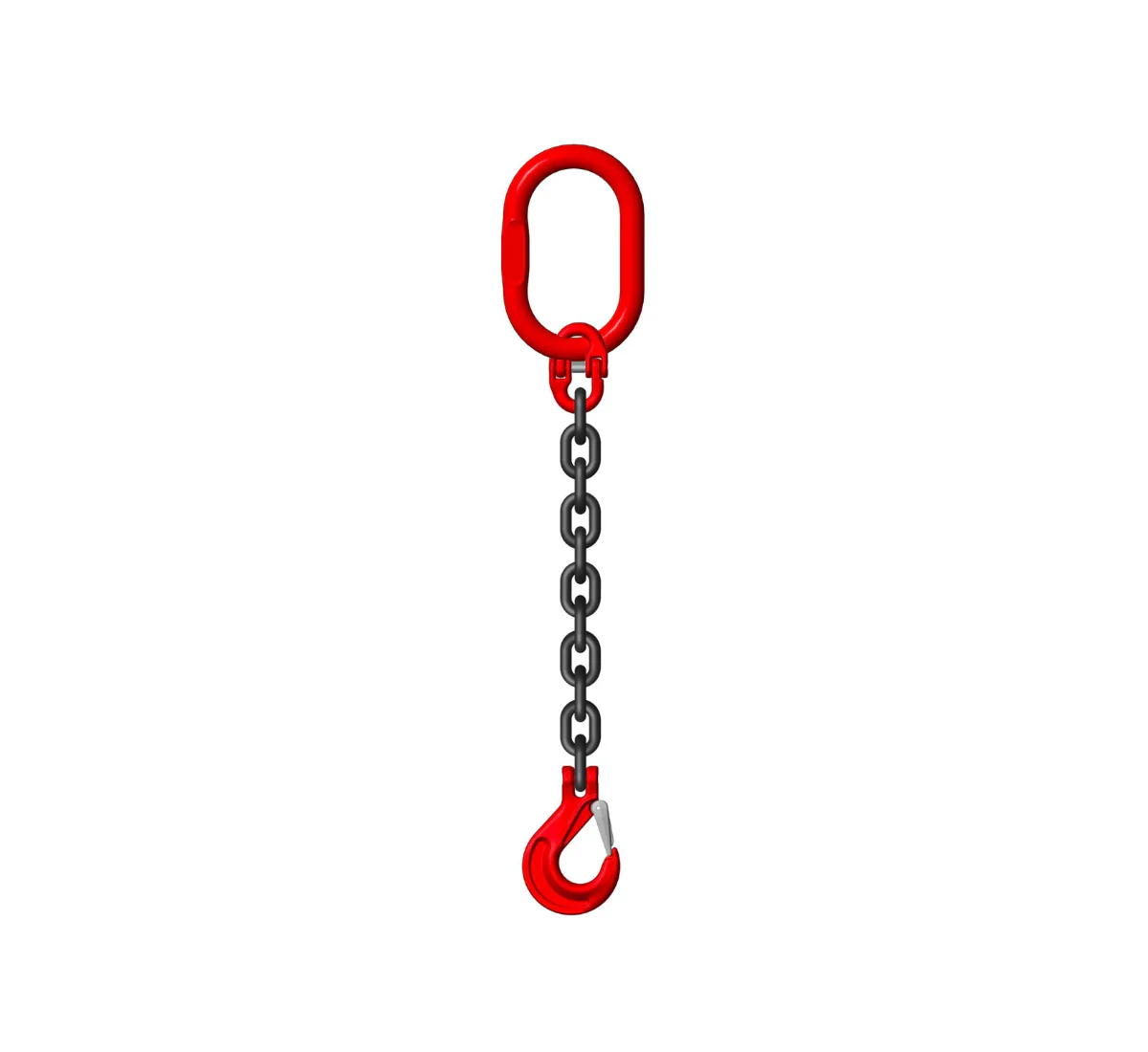 Grade 80 lifting chain, 7 mm, single leg, 1.50 tons