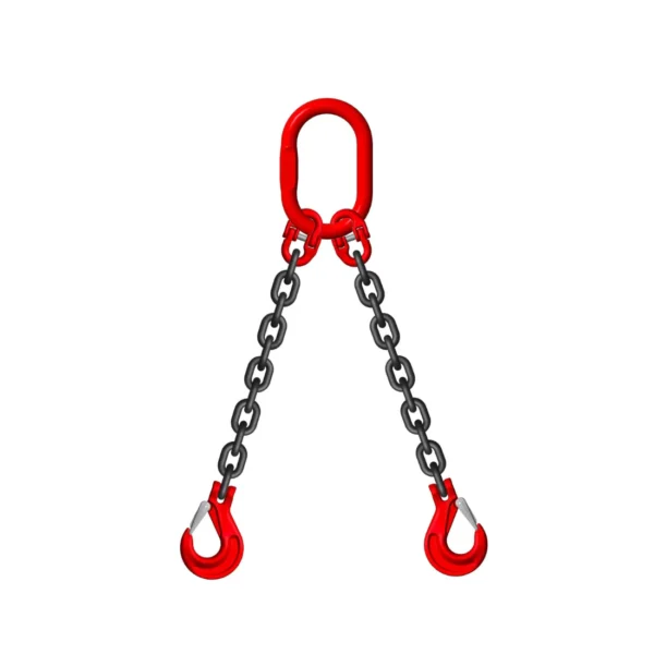 Grade 80 lifting chain, 7 mm, 2 legs, 2.12 tons