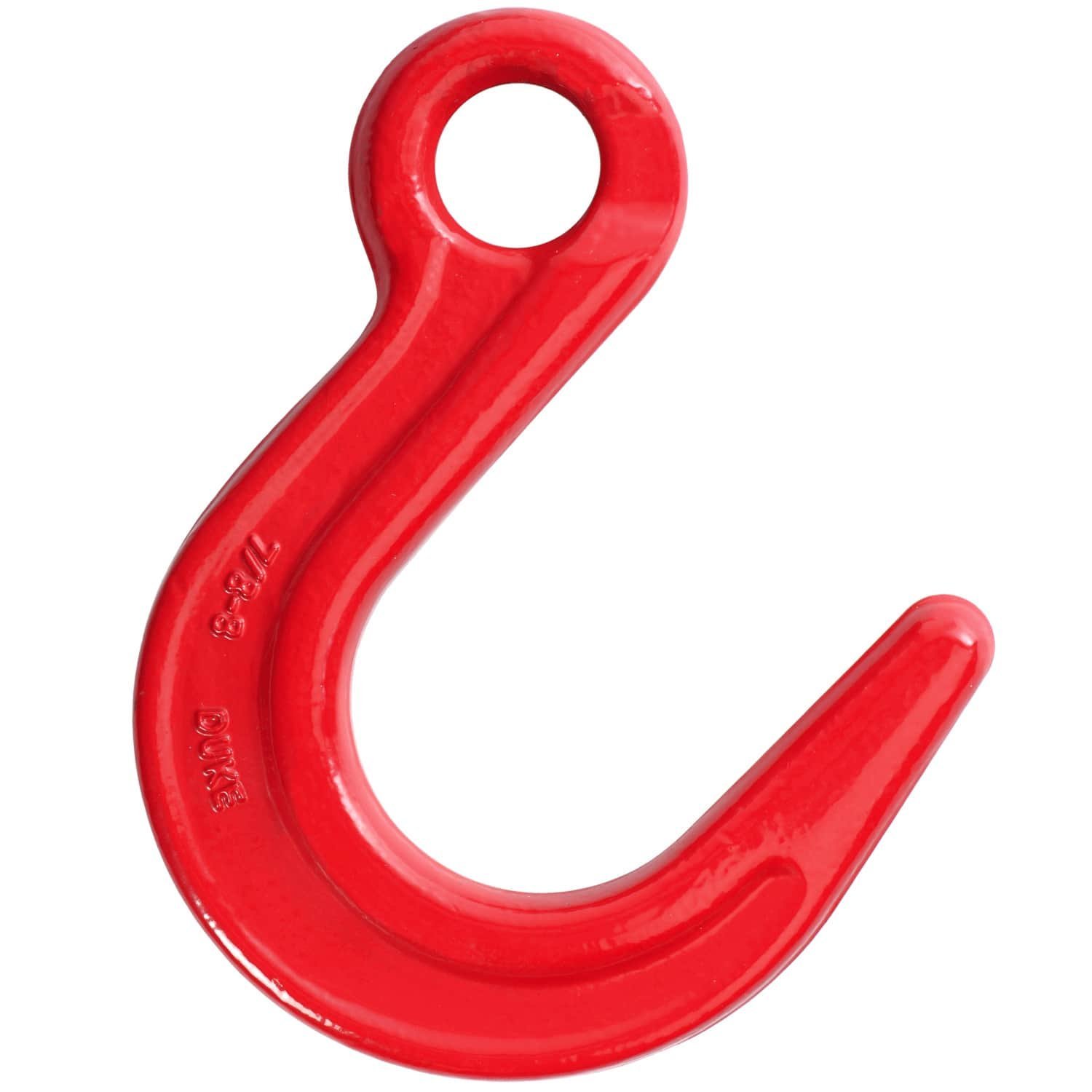 Grade 80 eye foundry hook forged alloy steel painted red