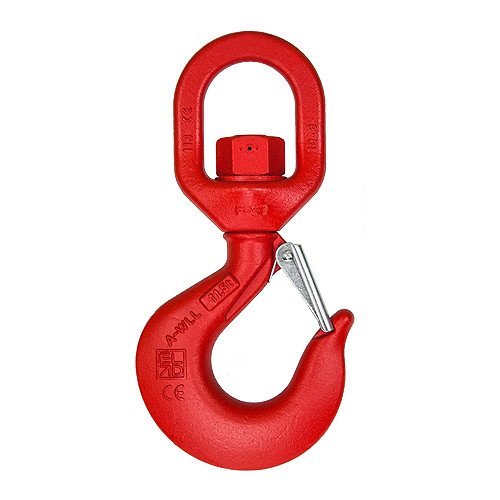 Grade 80 swivel self-locking safety hook European type forged alloy steel