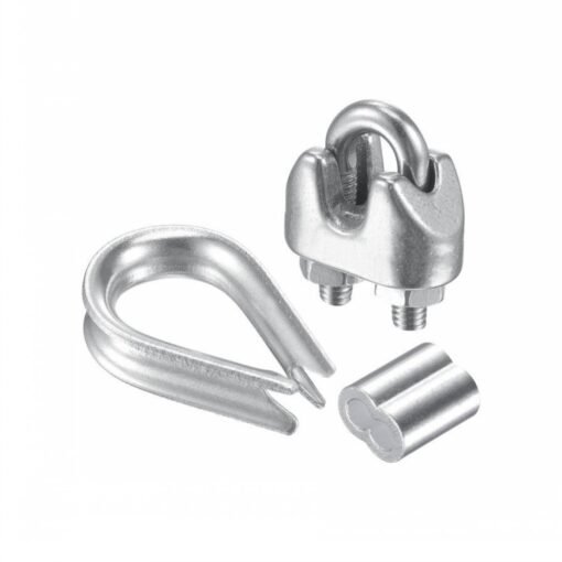 Steel Cable Fasteners Wire Rope Clamp &Thimble & Sleeve Set