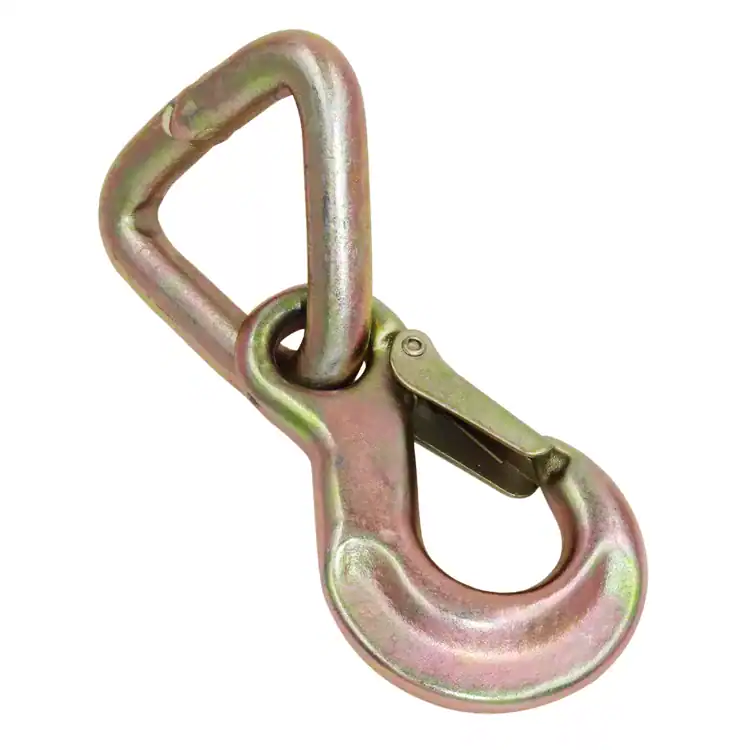 Triangle Hook with safety latch galvanized hook