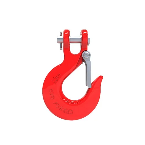 Clevis slip hook with latch