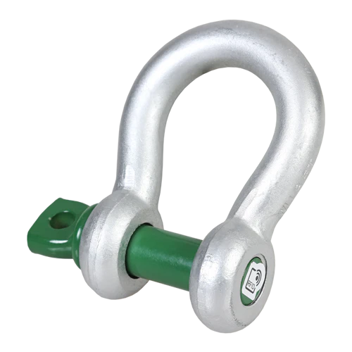 Standard bow locks with green pin and screw collar pin