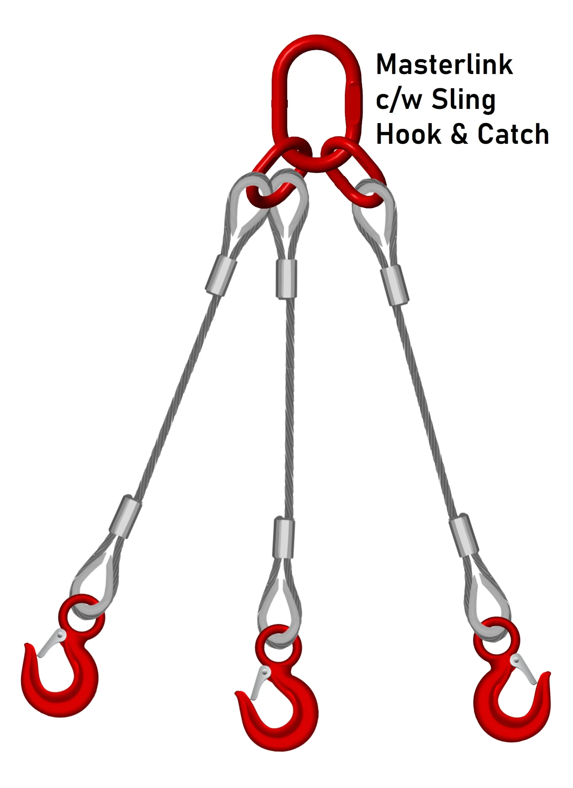 5 mm 0.6 ton three-leg wire rope - Image 2