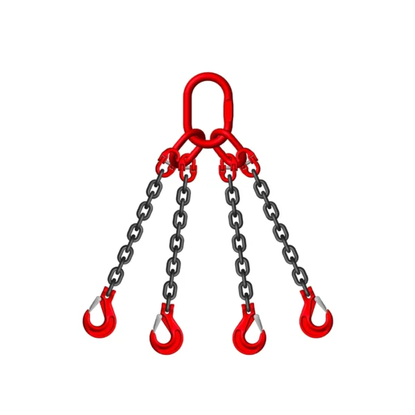 Grade 80 lifting chain, 7 mm, 4 legs, 3.15 tons