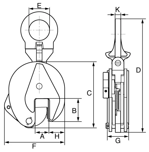Vertical panel clamp VPC with GT hinge - Image 2