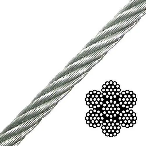 3 32 7x19 galvanized aircraft cable 79  07138