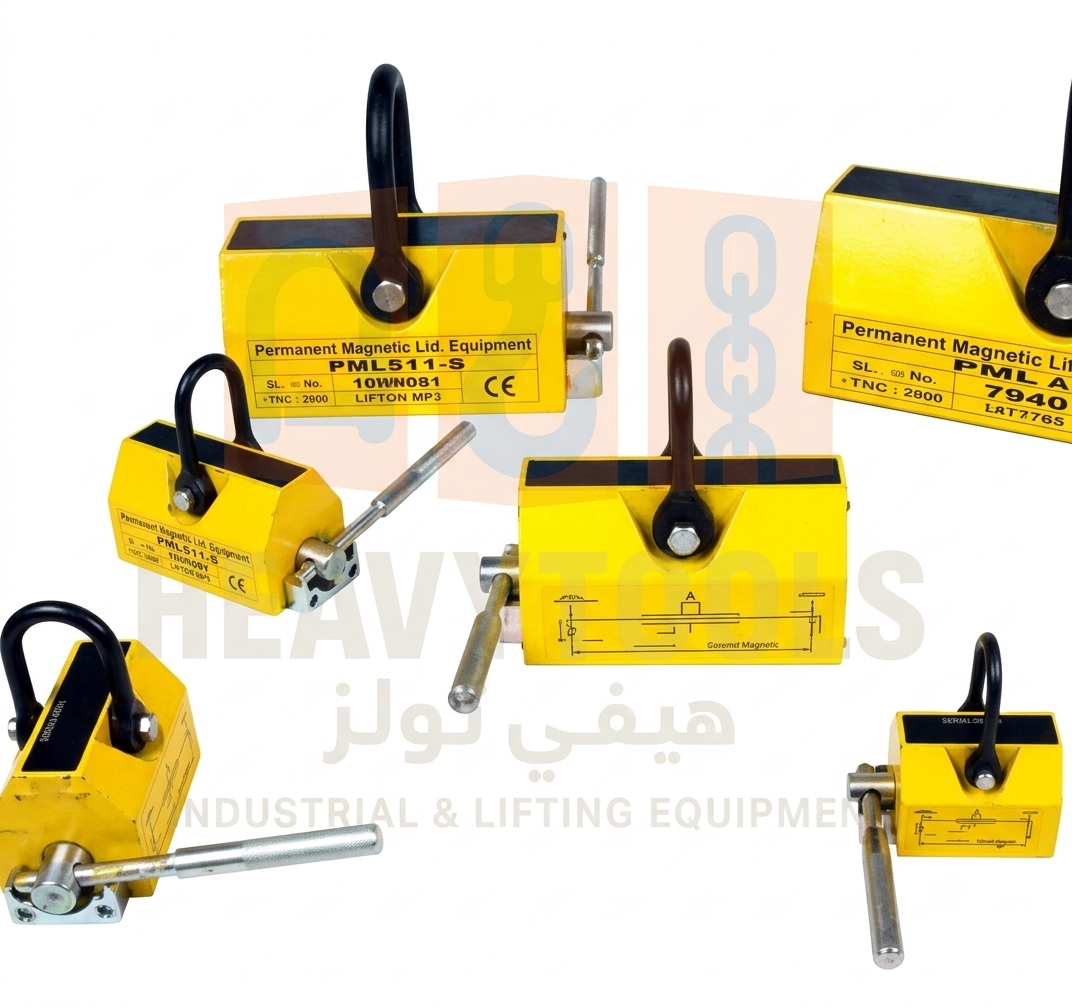 Permanent lifting magnet PML for lifting steel plates, pipes and structural steel in Saudi Arabia