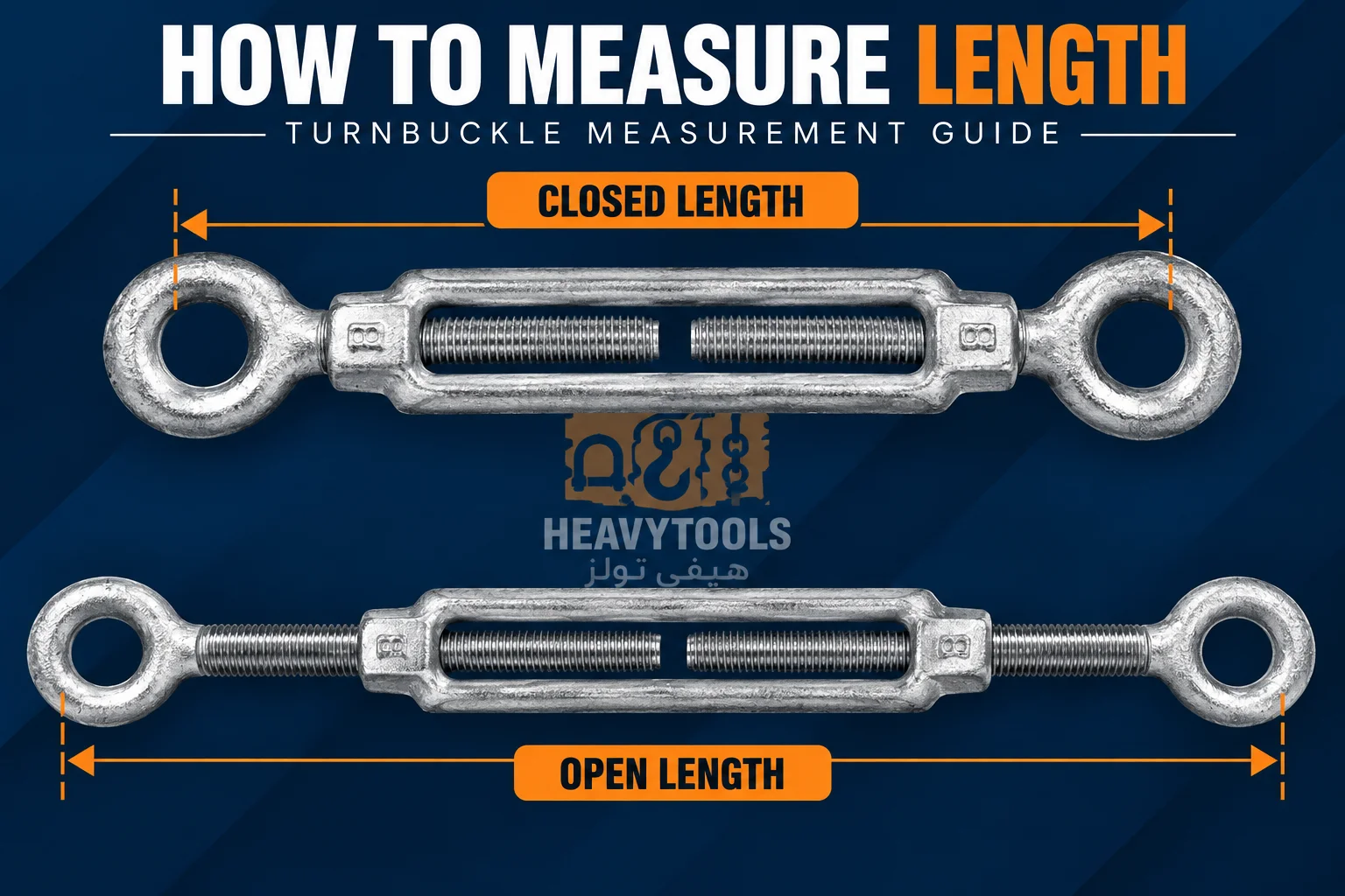 US Type Galvanized EYE & EYE Turnbuckle